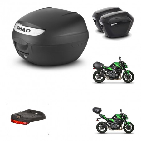 SHAD Maletas sh23 + soporte montaje baul SH26 accesorios KIT-458670