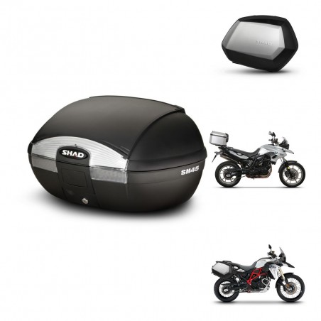 SHAD SH35 PREMIUM suitcases + mounting bracket SH45 trunk KIT-458681