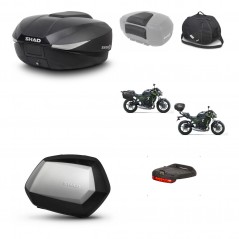 SHAD Maletas SH35 PREMIUM + soporte montaje baul SH58 accesorios KIT-458687