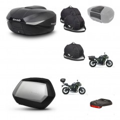 SHAD Maletas SH35 PREMIUM + soporte montaje baul SH58 accesorios KIT-458688