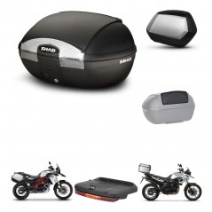 SHAD SH35 PREMIUM suitcases + mounting bracket SH45 trunk accessories KIT-458705