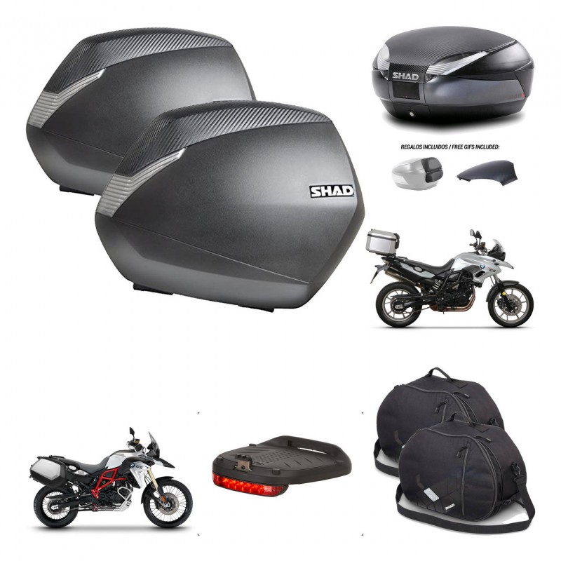 SHAD Baul SH48 tapa respaldo + soporte montaje maletas SH36 accesorios 49 L KIT-458715