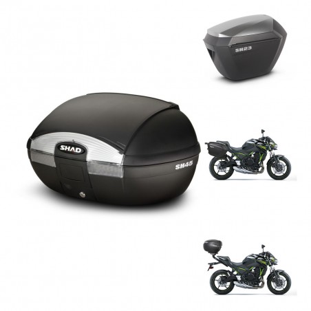 SHAD Maletas sh23 alu + soporte montaje baul SH45 KIT-458745