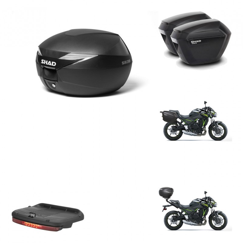 SHAD Maletas sh23 + soporte montaje baul SH39 accesorios KIT-458746
