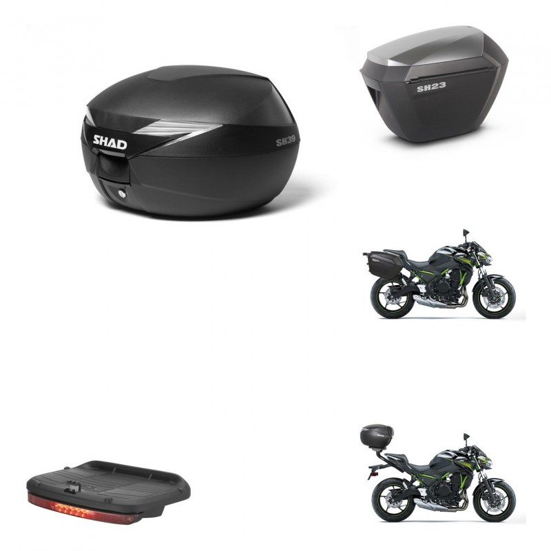 SHAD Maletas sh23 alu + soporte montaje baul SH39 accesorios KIT-458747