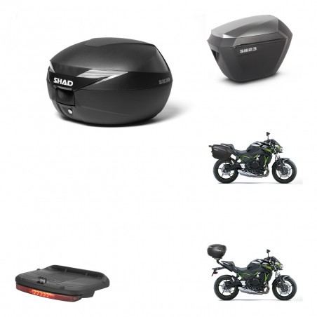 SHAD Maletas sh23 alu + soporte montaje baul SH39 accesorios KIT-458747