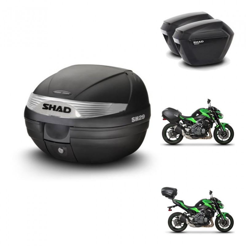 SHAD SH23 suitcases + mounting bracket SH29 trunk KIT-458759