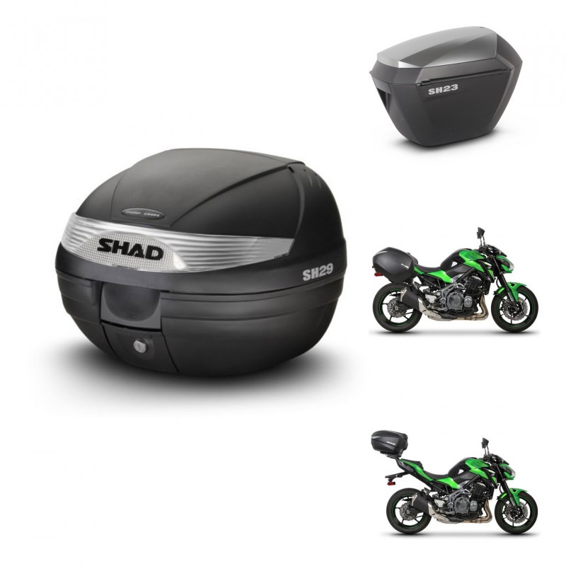 SHAD Maletas sh23 alu + soporte montaje baul SH29 KIT-458760