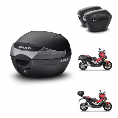 SHAD Maletas sh23 + soporte montaje baul SH33 KIT-458777