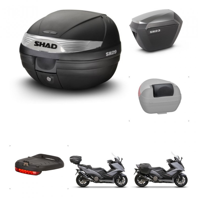 SHAD Maletas sh23 alu + soporte montaje baul SH29 accesorios KIT-458803