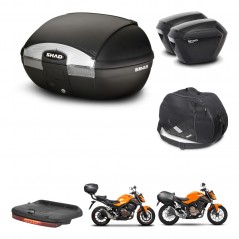 SHAD Maletas sh23 + soporte montaje baul SH45 accesorios KIT-458807