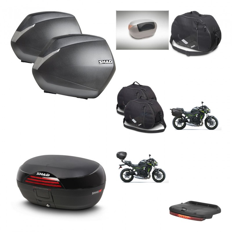 SHAD SH46 trunk + mounting bracket SH36 suitcases accessories 45 L KIT-458832