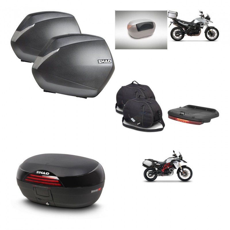 SHAD SH46 trunk + mounting bracket SH36 suitcases accessories 45 L KIT-458868