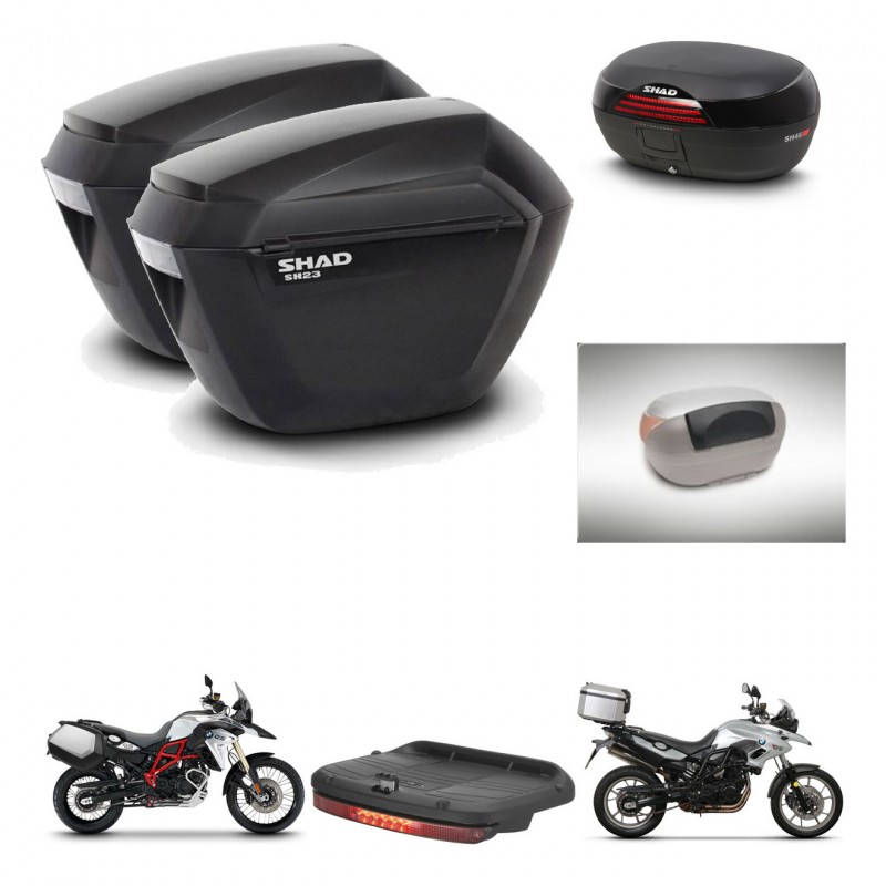 SHAD SH46 trunk + mounting bracket sh23 suitcases accessories 45 L KIT-458869