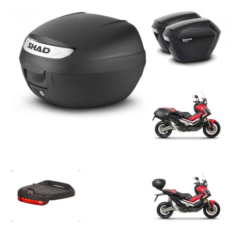 SHAD Maletas sh23 + soporte montaje baul SH26 accesorios KIT-458879