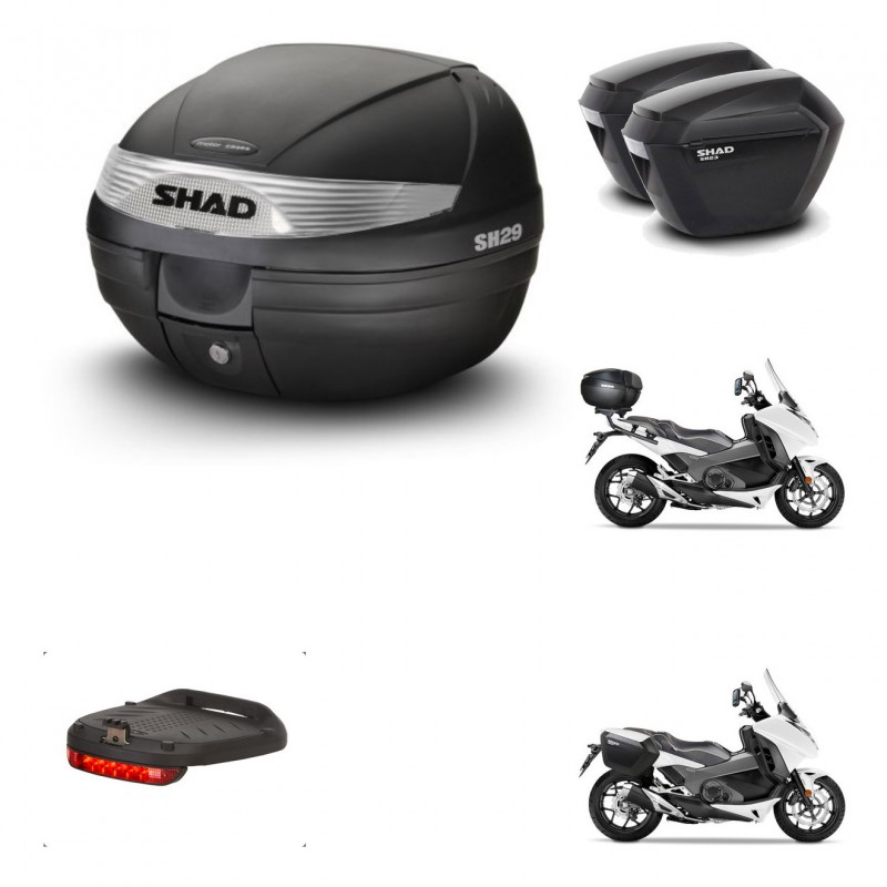 SHAD Maletas sh23 + soporte montaje baul SH29 accesorios KIT-458908