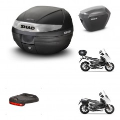 SHAD SH23 alu suitcases + mounting bracket SH29 trunk accessories KIT-458909