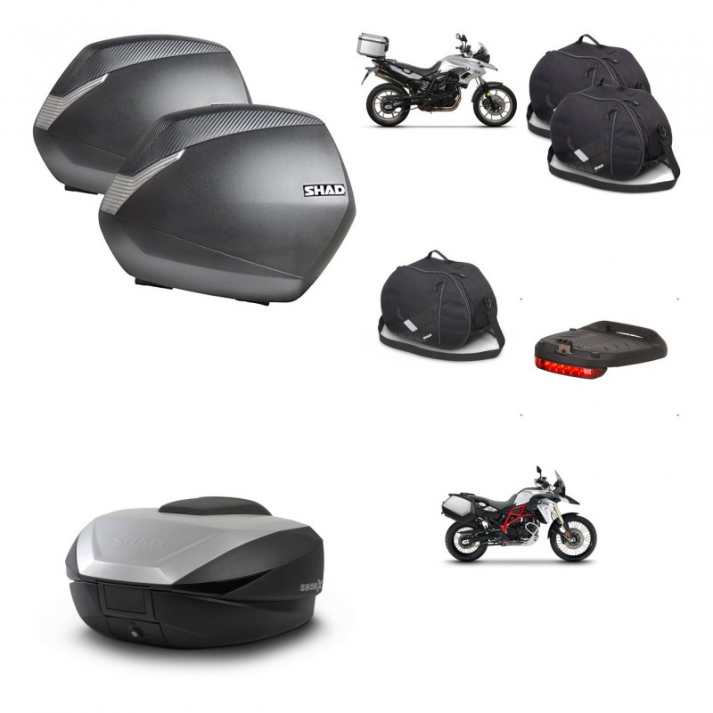 SHAD SH59 trunk + mounting bracket SH36 suitcases accessories 59L KIT-458923