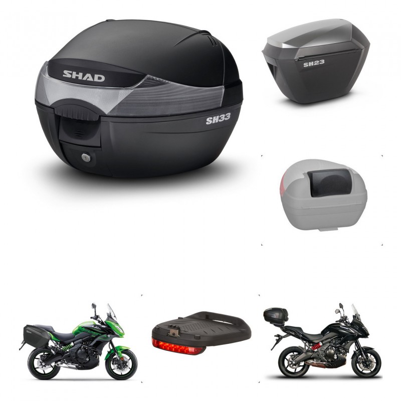 SHAD Maletas sh23 alu + soporte montaje baul SH33 accesorios KIT-458929