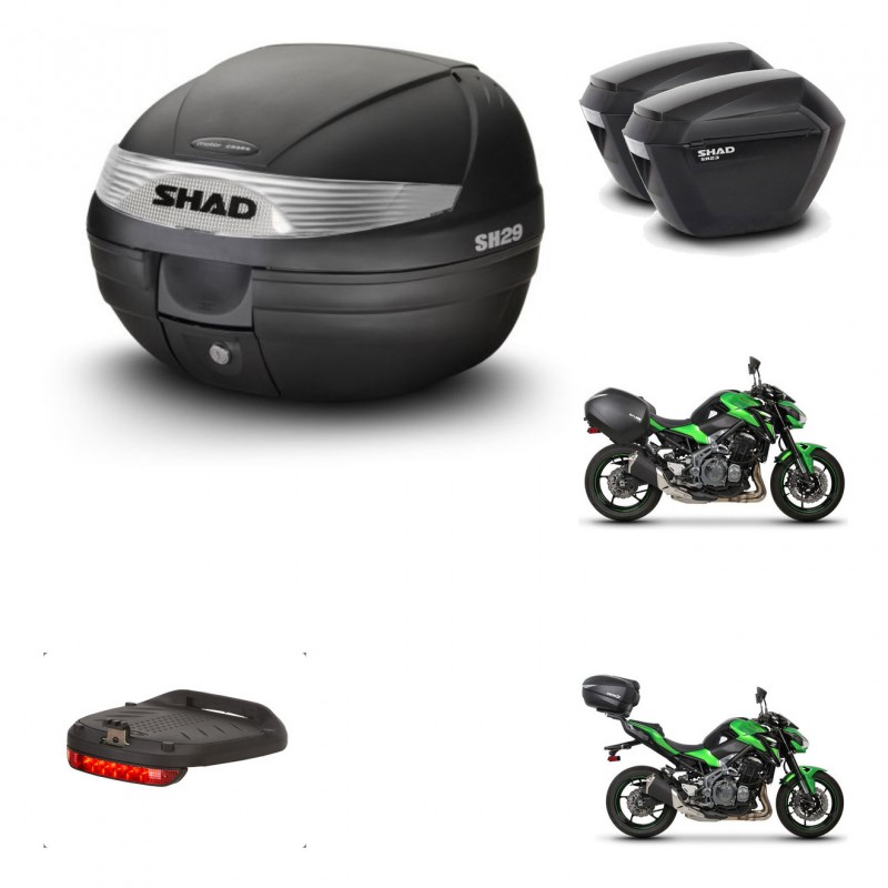 SHAD SH23 suitcases + mounting bracket SH29 trunk accessories KIT-458955