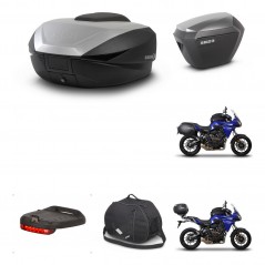 SHAD SH23 alu suitcases + mounting bracket SH59 trunk accessories 59L KIT-458957