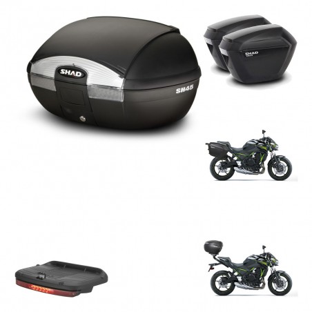 SHAD Maletas sh23 + soporte montaje baul SH45 accesorios KIT-458974