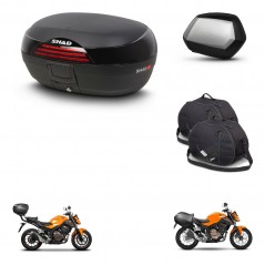 SHAD Maletas SH35 PREMIUM + soporte montaje baul SH46 accesorios 45 L KIT-458989