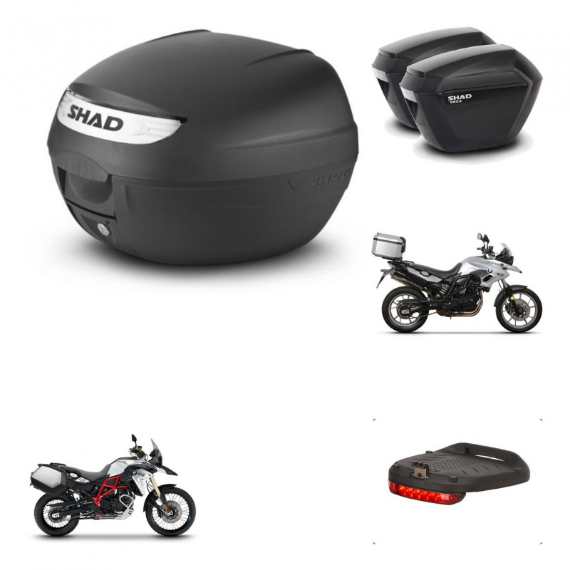SHAD Maletas sh23 + soporte montaje baul SH26 accesorios KIT-458998