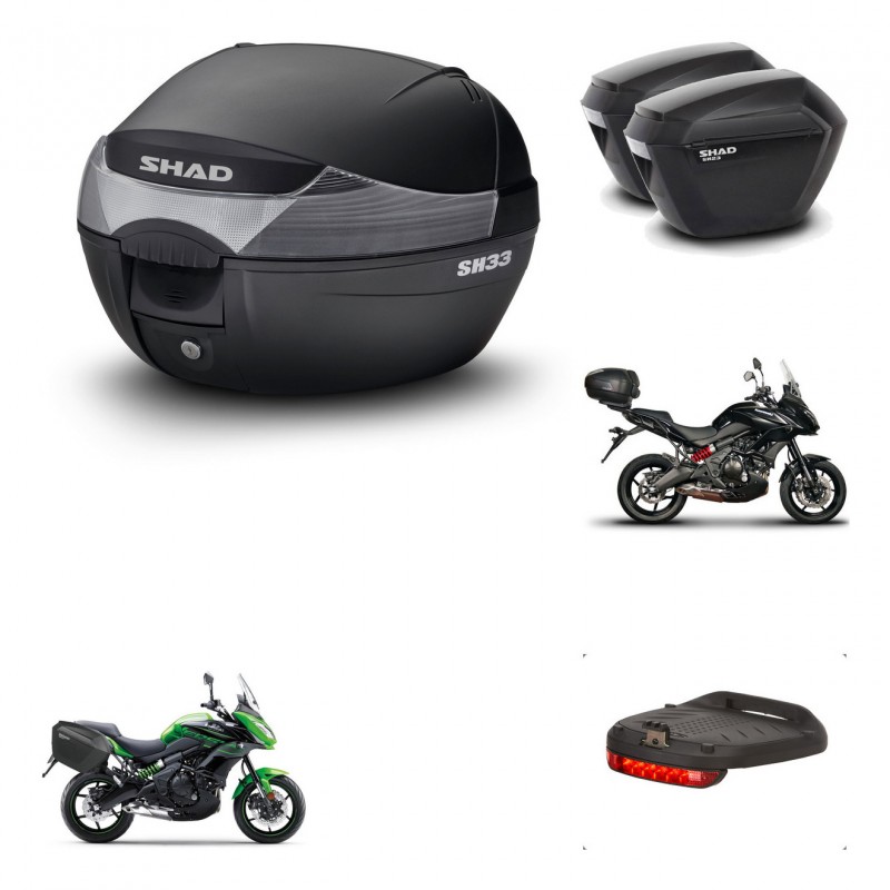 SHAD Maletas sh23 + soporte montaje baul SH33 accesorios KIT-459054