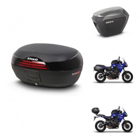 SHAD Maletas sh23 alu + soporte montaje baul SH46 45 L KIT-459060