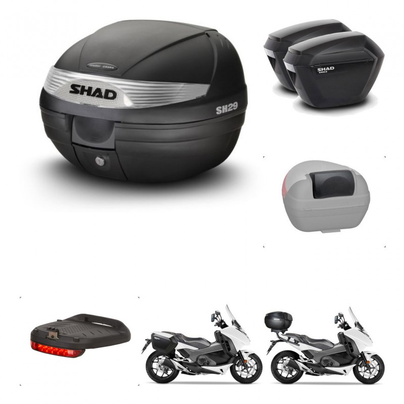 SHAD Maletas sh23 + soporte montaje baul SH29 accesorios KIT-459083
