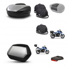 SHAD SH35 PREMIUM suitcases + mounting bracket SH59 trunk accessories 59L KIT-459090