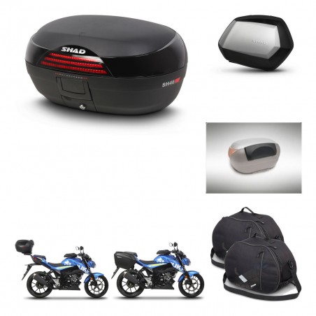 SHAD SH35 PREMIUM suitcases + mounting bracket SH46 trunk accessories 45 L KIT-459111