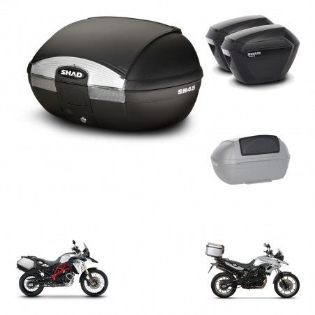 SHAD SH23 suitcases + mounting bracket SH45 trunk accessories KIT-459115