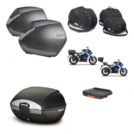 SHAD Baul SH45 + soporte montaje maletas SH36 accesorios KIT-459125