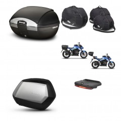 SHAD SH35 PREMIUM suitcases + mounting bracket SH45 trunk accessories KIT-459128