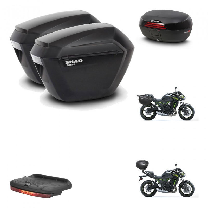 SHAD Baul SH46 + soporte montaje maletas sh23 accesorios 45 L KIT-459140