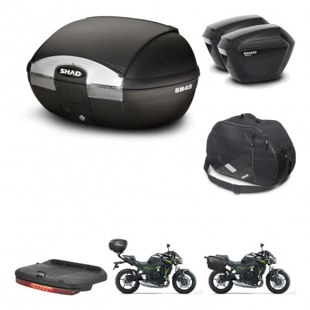 SHAD Maletas sh23 + soporte montaje baul SH45 accesorios KIT-459155