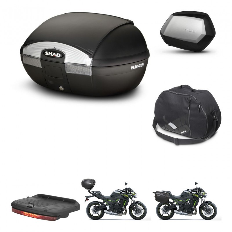 SHAD SH35 PREMIUM suitcases + mounting bracket SH45 trunk accessories KIT-459156