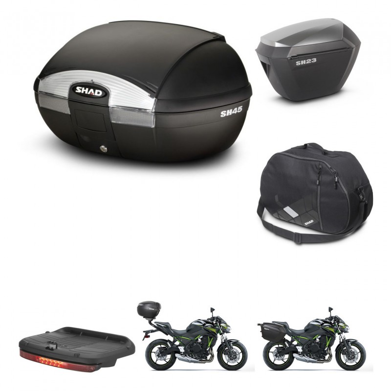 SHAD Maletas sh23 alu + soporte montaje baul SH45 accesorios KIT-459158