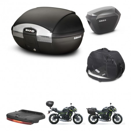 SHAD Maletas sh23 alu + soporte montaje baul SH45 accesorios KIT-459158