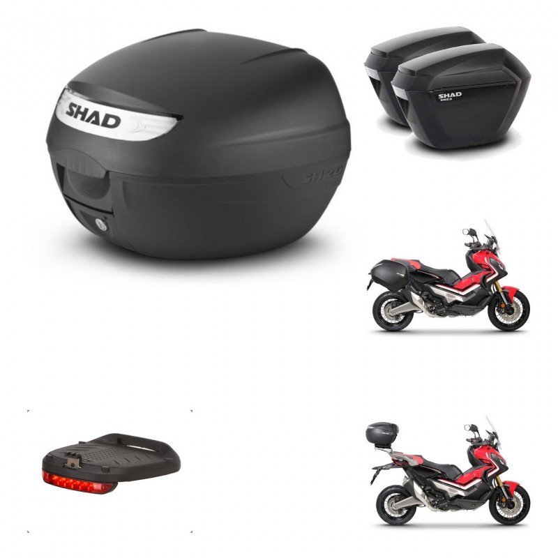 SHAD Maletas sh23 + soporte montaje baul SH26 accesorios KIT-459172