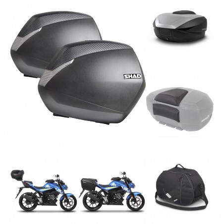 SHAD Baul SH59 + soporte montaje maletas SH36 accesorios 59L KIT-459176