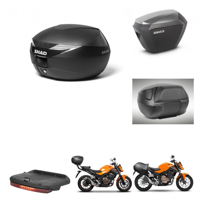SHAD Maletas sh23 alu + soporte montaje baul SH39 accesorios KIT-459184