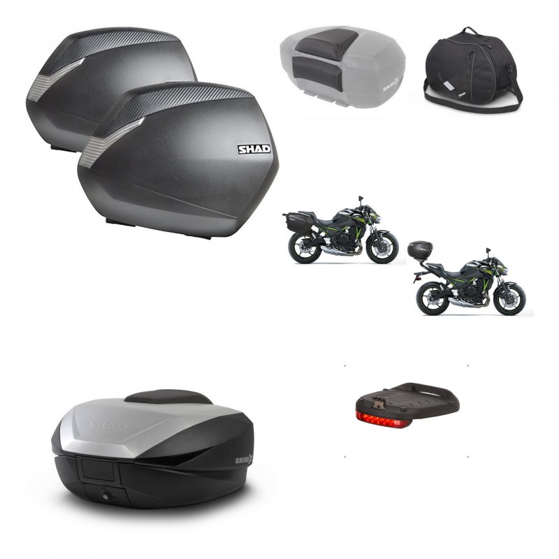 SHAD SH59 trunk + mounting bracket SH36 suitcases accessories 59L KIT-459220