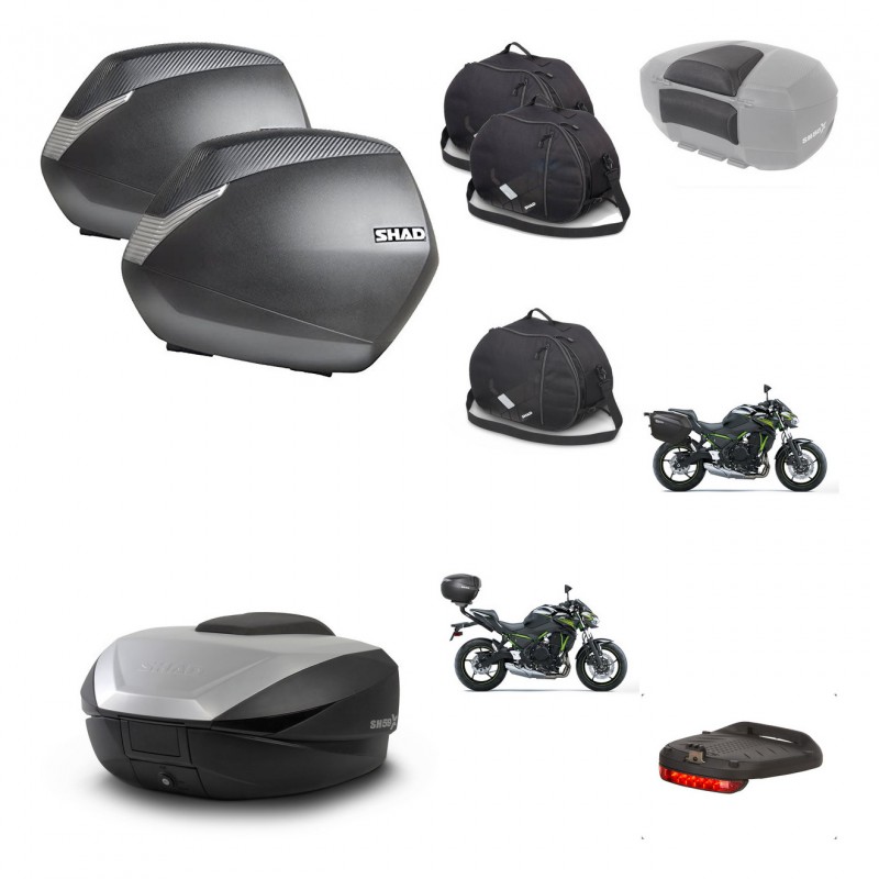 SHAD SH59 trunk + mounting bracket SH36 suitcases accessories 59L KIT-459221