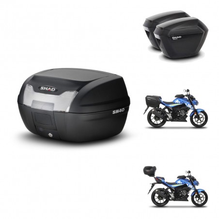 SHAD Maletas sh23 + soporte montaje baul SH40 KIT-459240