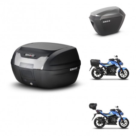 SHAD Maletas sh23 alu + soporte montaje baul SH40 KIT-459241