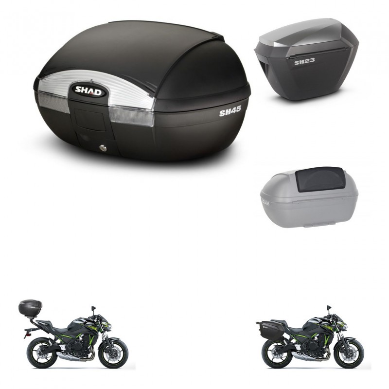 SHAD Maletas sh23 alu + soporte montaje baul SH45 accesorios KIT-459252