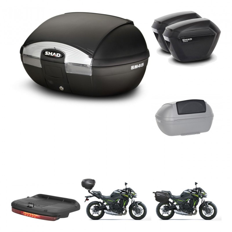 SHAD SH23 suitcases + mounting bracket SH45 trunk accessories KIT-459265